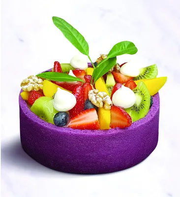 Tegral Satin Crème Cake Purple Velvet