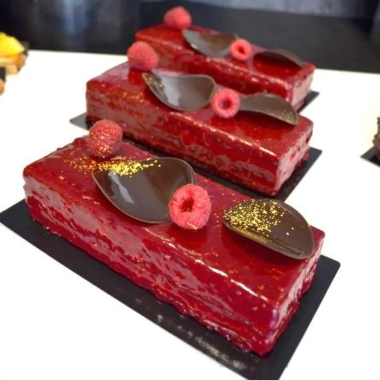 Raspberry & Chocolate Cake - Puratos